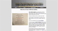 Desktop Screenshot of craftsmangallery.co.uk